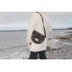 Giant bum bag black floral tapestry